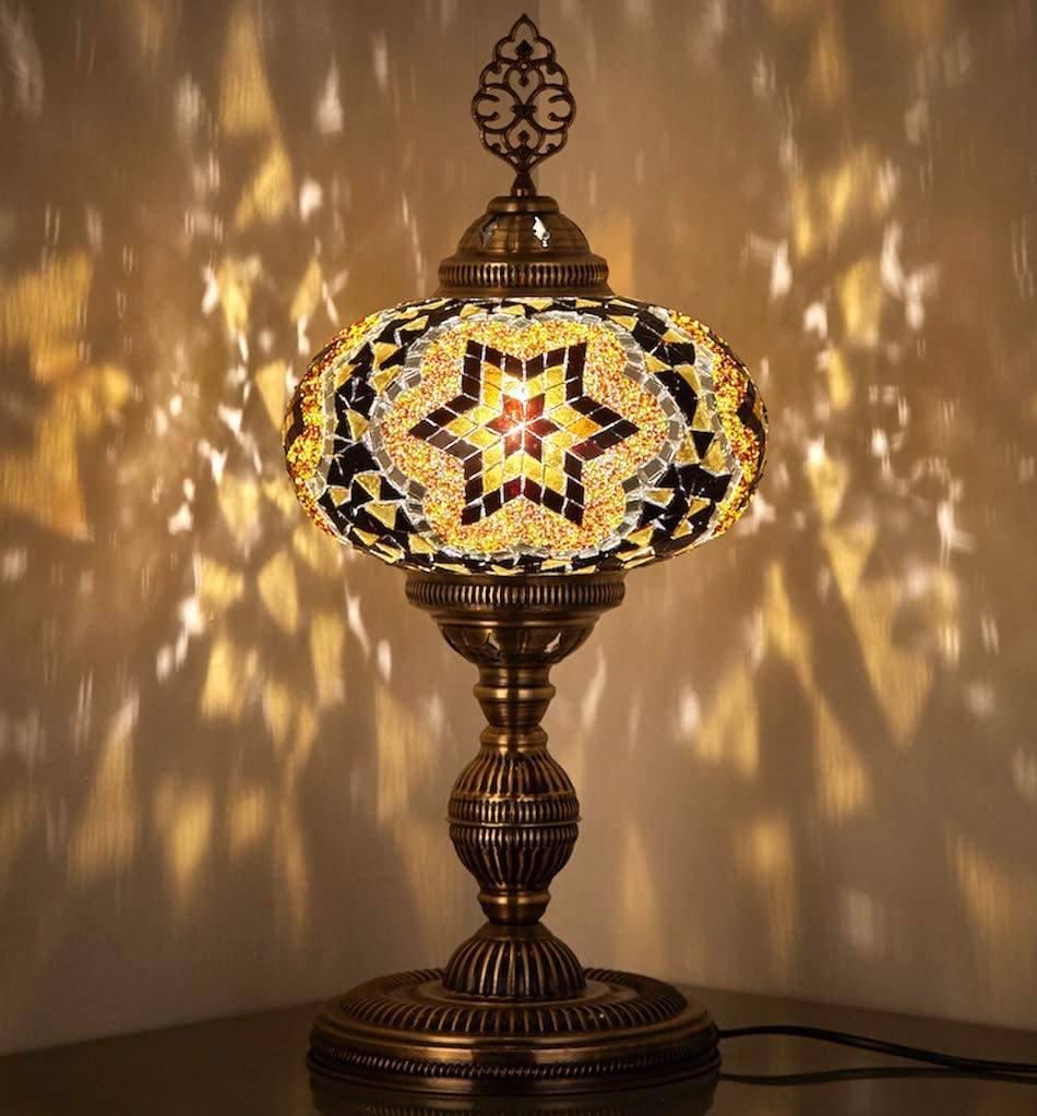 *HANDMADE* MOSAIC TABLE LAMP