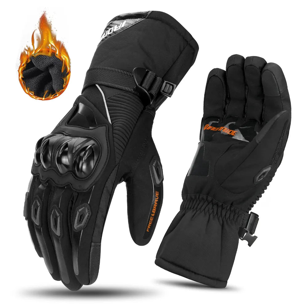 Waterproof Motorcycle Gloves | Grip Insulated Gloves for Cold Weather Riding